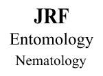 JRF Entomology Nematology